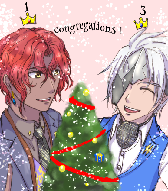 1位と3位おめでとう！