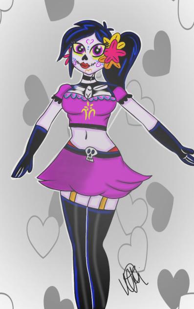 Catalina la catrina 💛💛💛💀🧡🧡🧡