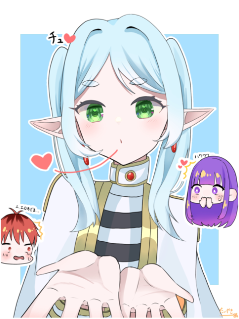 ウインクするフリーレン