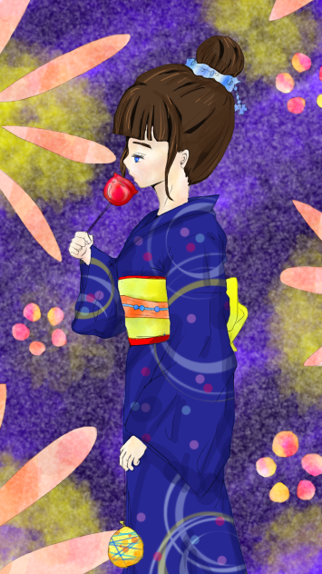 浴衣のマリ