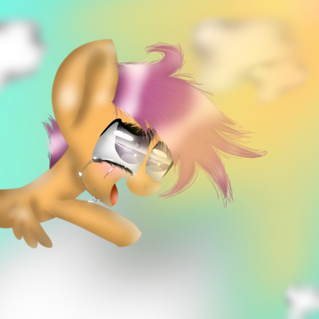 I..I'm flying! (scootaloo) MLP speed art