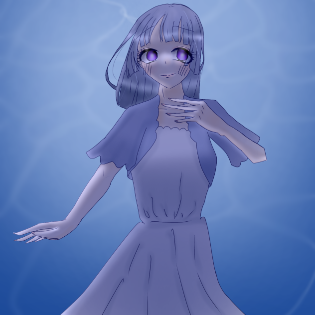 水面で