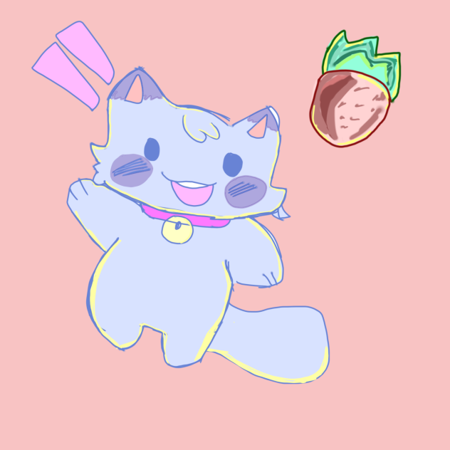 Strawberry cat