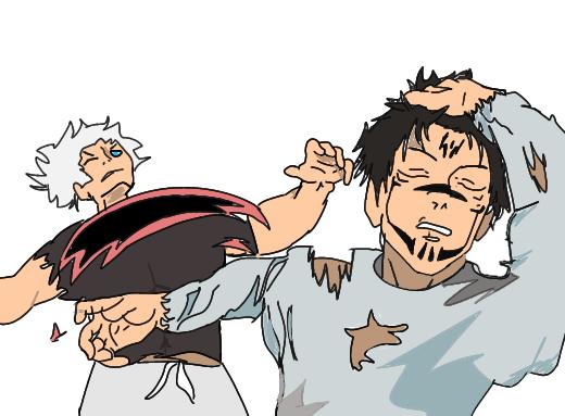Gojo vs sukuna (naoya meme)