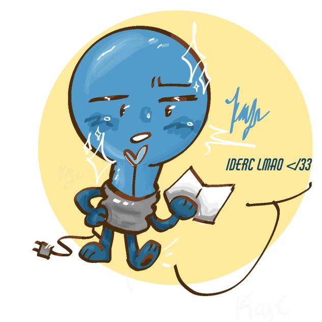 BLUE LIGHTBULB