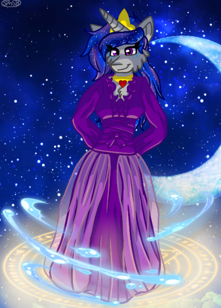 Moon Glance as a Goddess
