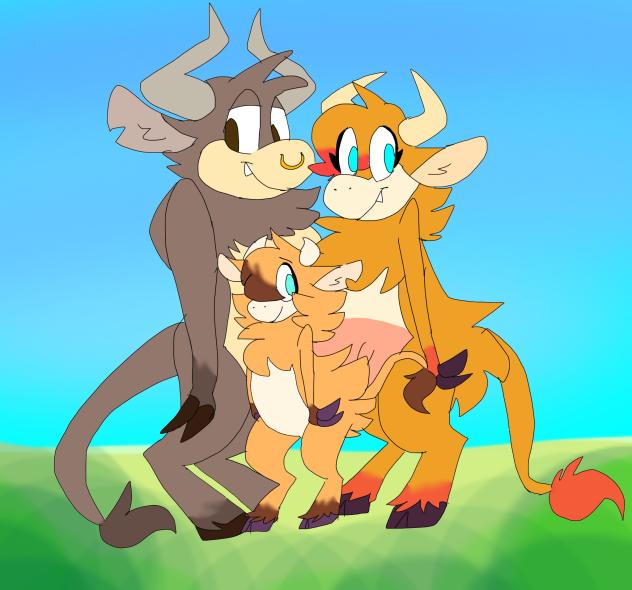 Crunch and Creamy with their daughter