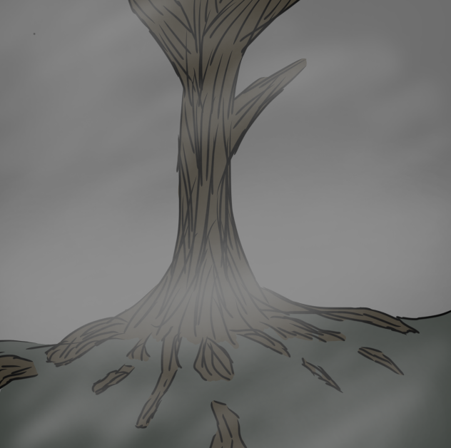 Tree in the fog