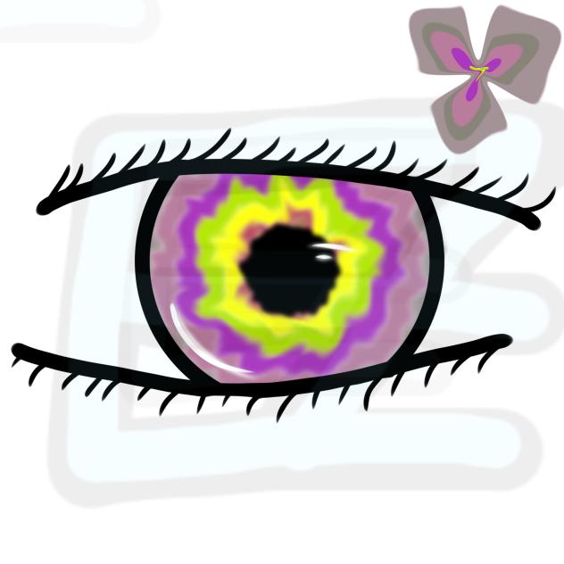 Eye with random colors