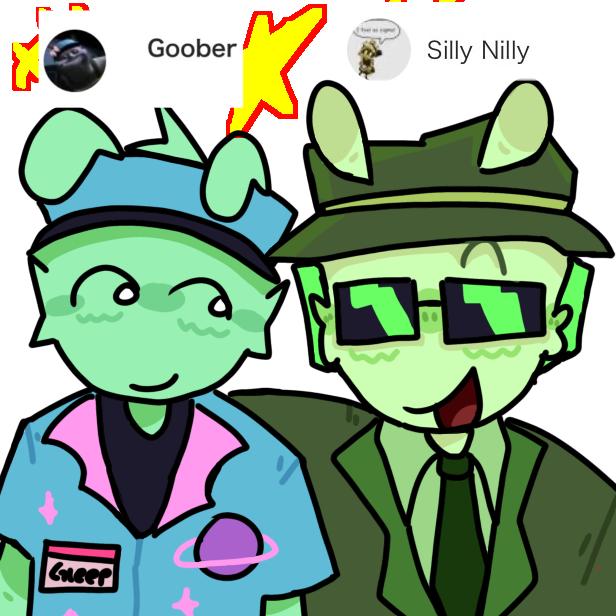 Doodle of me & my friend in forsaken