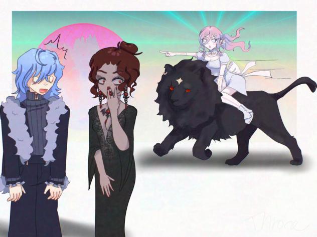 Blue hair guy, Cierra and Ilalia Attack!