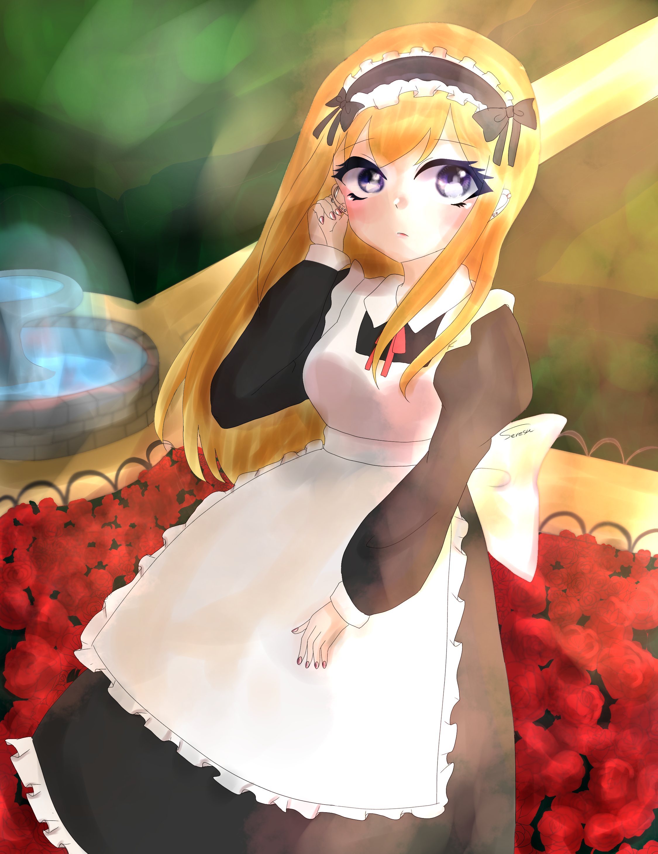 金髪メイドちゃん Ibispaint