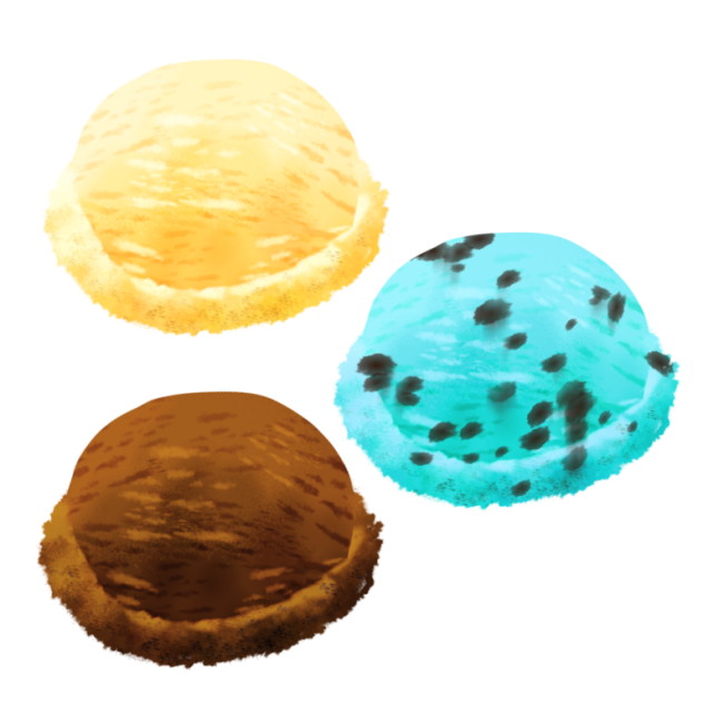 ｱｲｽｸﾘｰﾑ３種　Ice cream