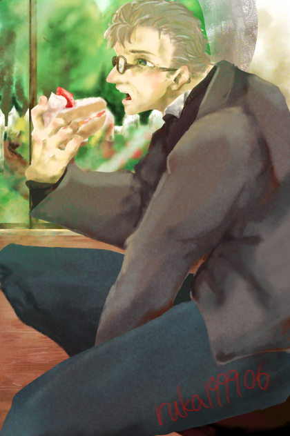 甘味とおじさん(　˙灬˙　)