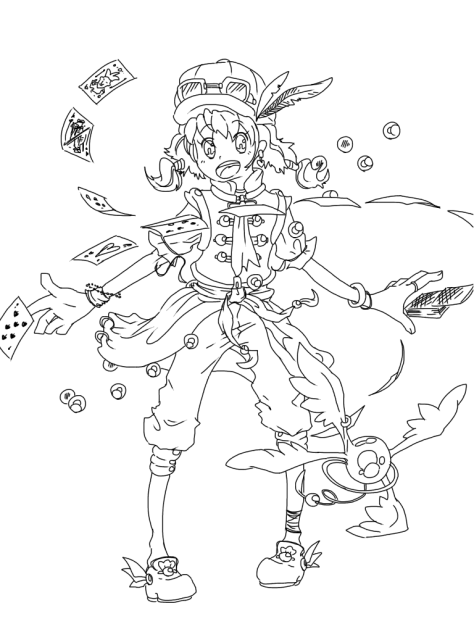 ピエロちゃん★【線画】