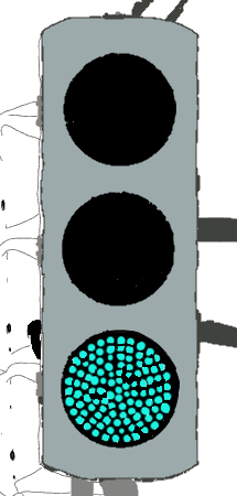 試作低コスト信号機(信号電材)