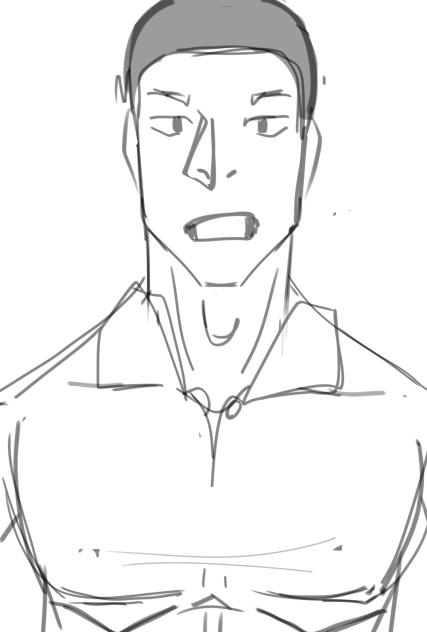 Tried testing out a new art style - ibisPaint