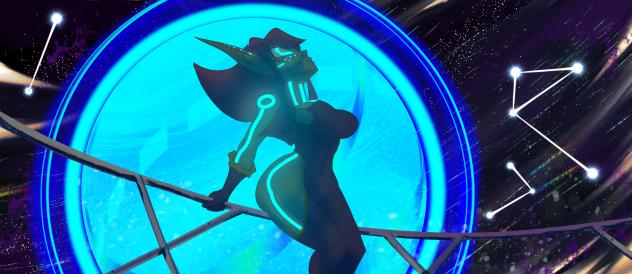 Ara in the Planetarium