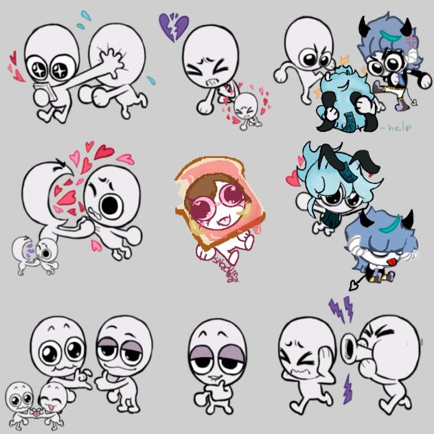 Silly lil collab 🍞🍞 - ibisPaint