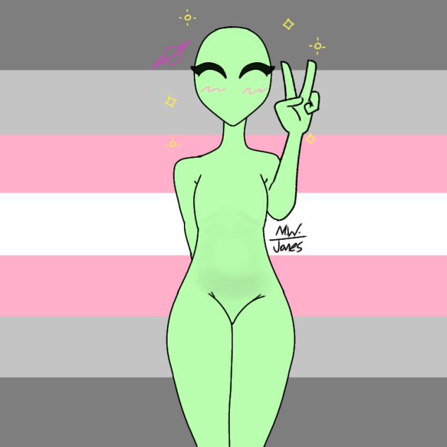 Demigirl Alien Icon