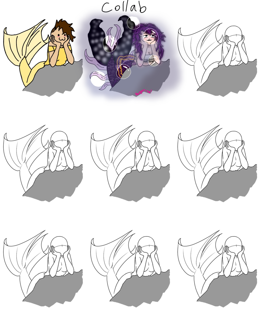 Mer Person Reference mer-person collab! - ibisPaint