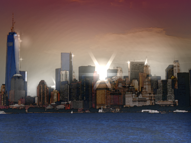 New York City Anime Background