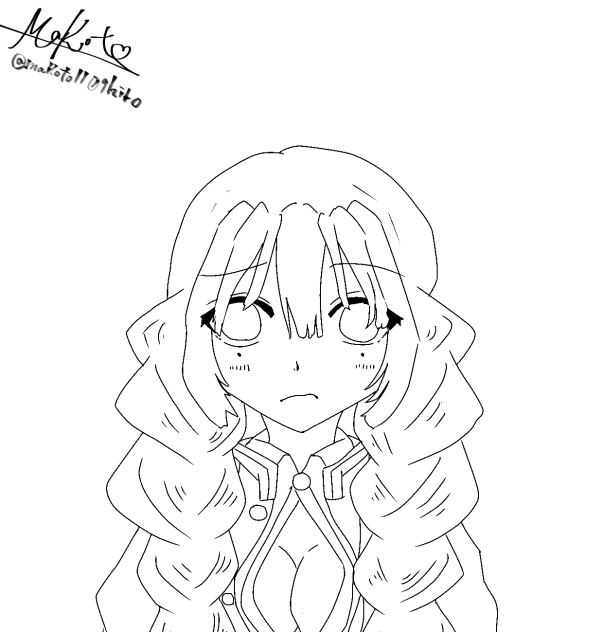 甘露寺みつり　塗り絵