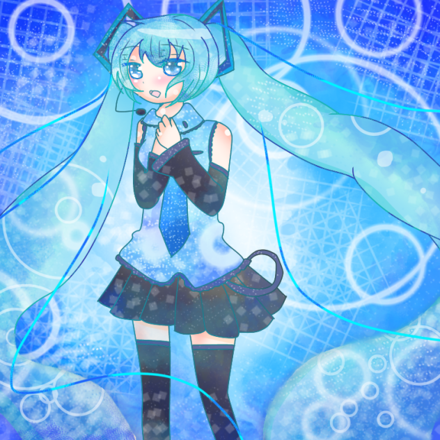 水彩ミク