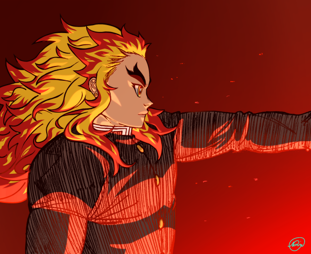 Rengoku, my beloved 😩🥺🏵🧡❤💛