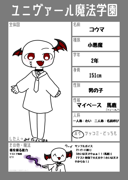 キャラ募