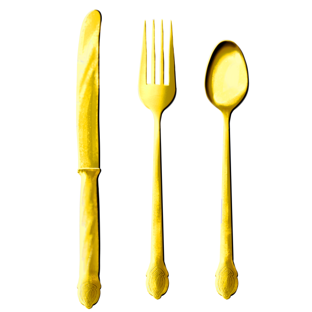Gold cutlery ibisPaint