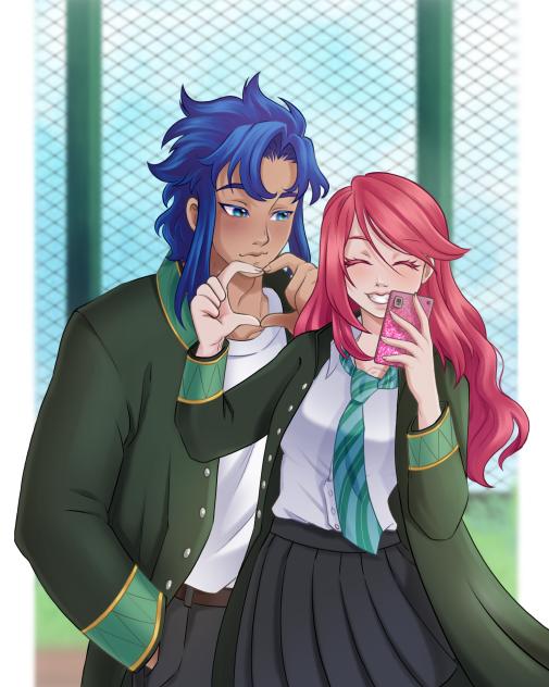 Tronco e Poppy em Wind breaker