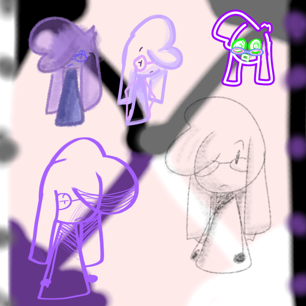different brushes I drew myself in