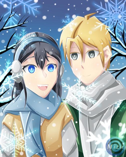 雪の日に