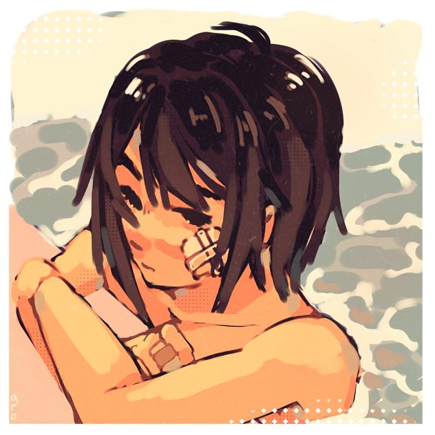 in the pool - ibisPaint