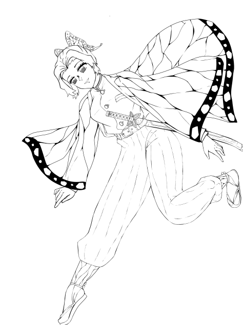 Shinobu(line art)