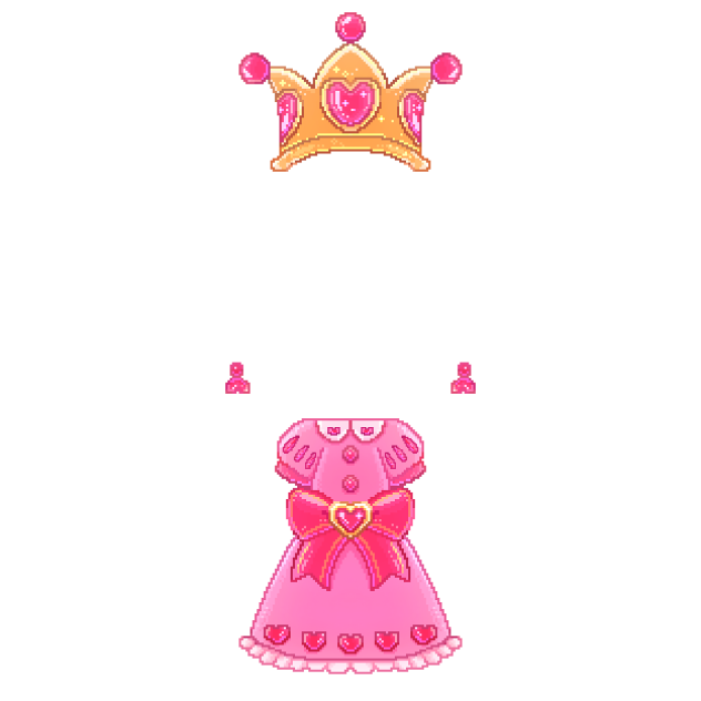 princess costume (pixel)
