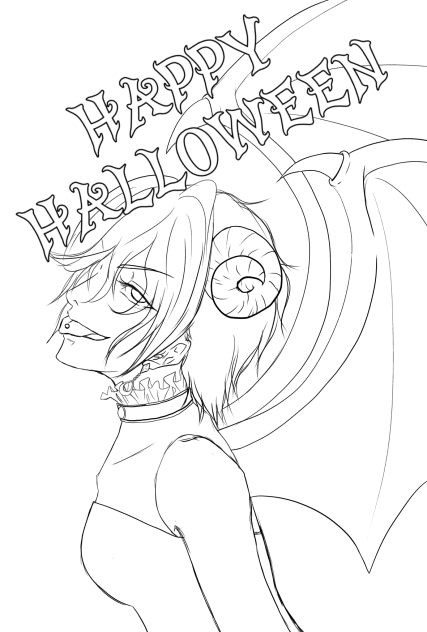 線画・Halloween