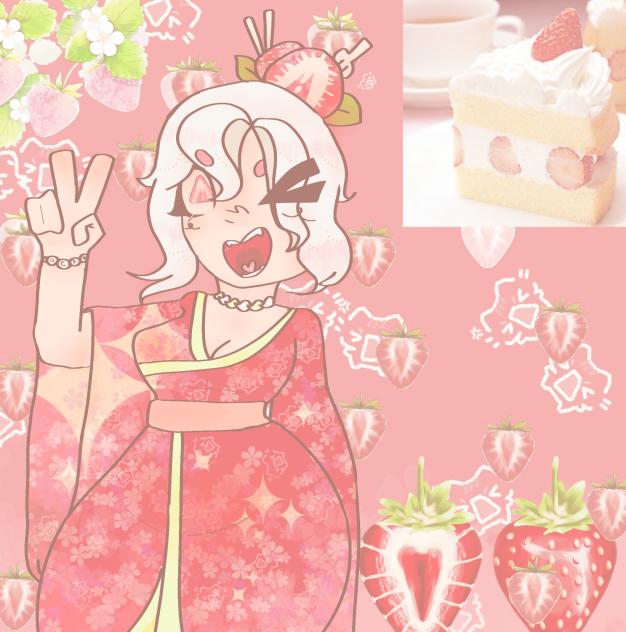 pastel de fresa