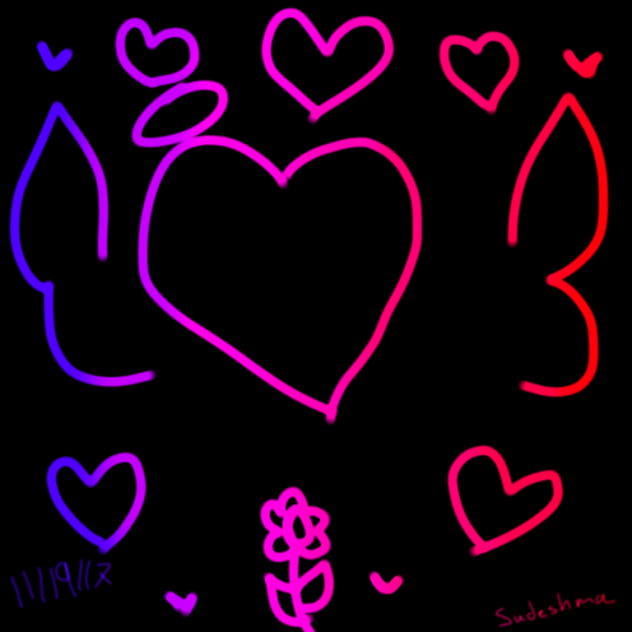 Gradient heart thing