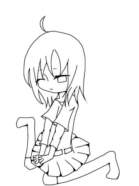 線画。