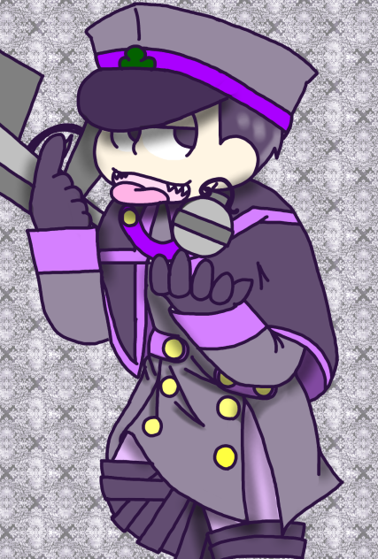 【六つ子】軍服一松【自分絵】