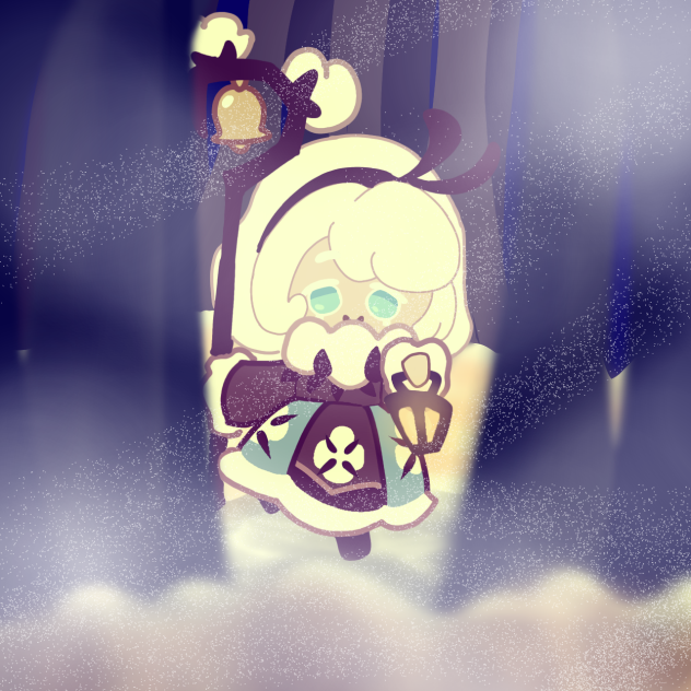 Cotton Cookie in the snowy woods - ibisPaint