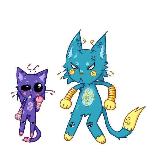 Two Alien Kittens