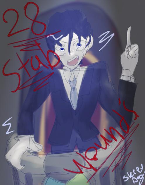 28 STAB WOUNDS!!!