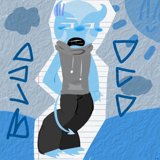 BLUUDUD!!! (Lasso art)