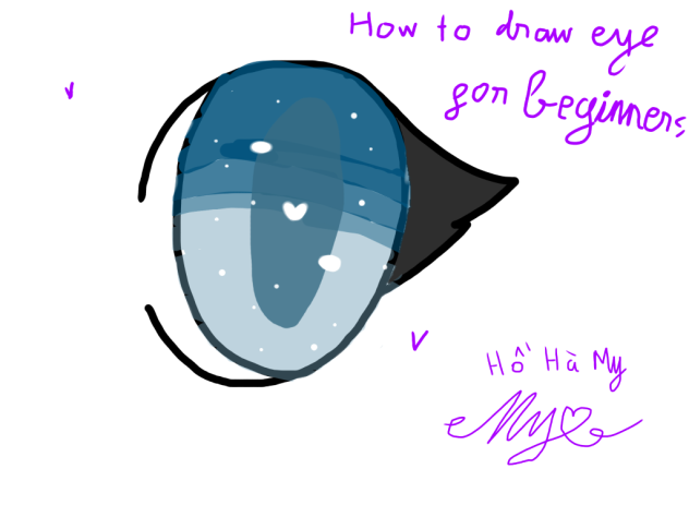 How to draw eye for beginners (easy)
