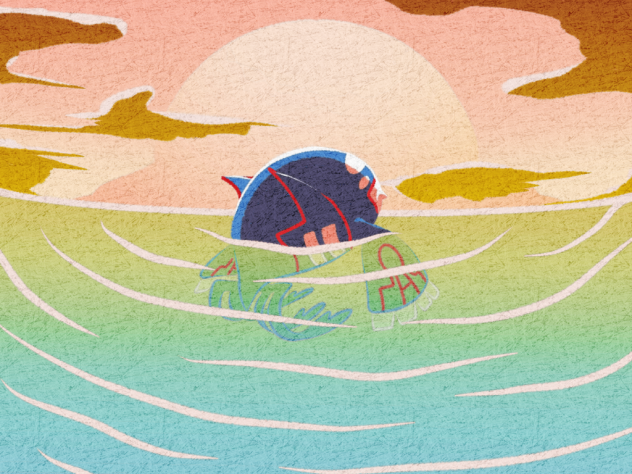 黄昏れる