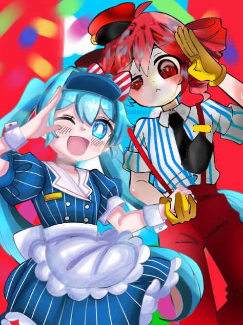 miku and teto collab