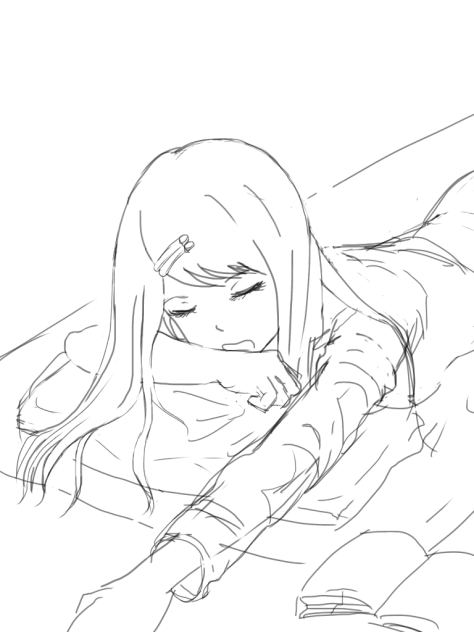 ラフ書き うたた寝